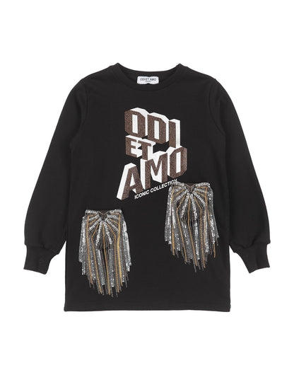 Maxi Felpa Bimba Odi Et Amo