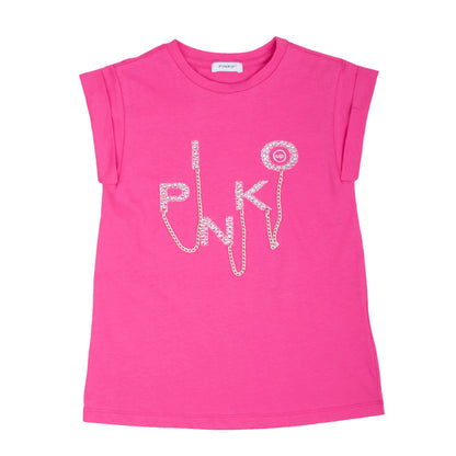 T-Shirt Pinko Con Pietre E Catene