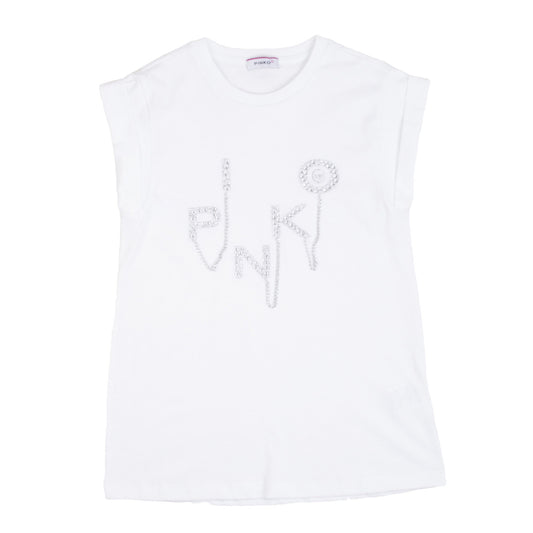 T-Shirt Pinko Con Pietre E Catene